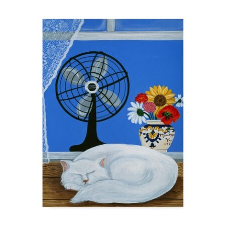 Trademark Fine Art Jan Panico 'Some Like It Hot Cat' Canvas Art, 18x24 ALI36595-C1824GG